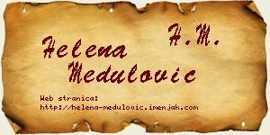 Helena Medulović vizit kartica